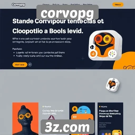 Tendências de design no site corvopg em destaque